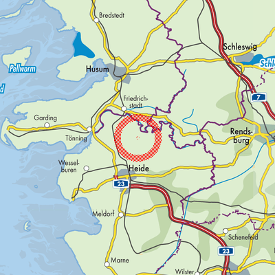 Landkarte Kleve