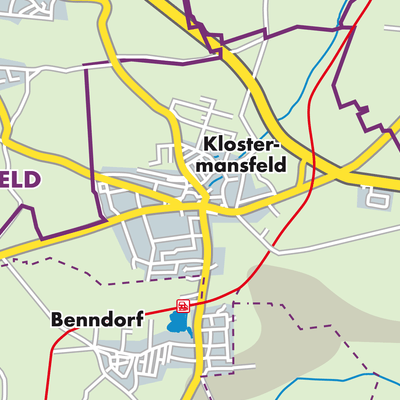 Übersichtsplan Klostermansfeld