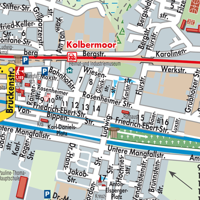 Stadtplan Kolbermoor