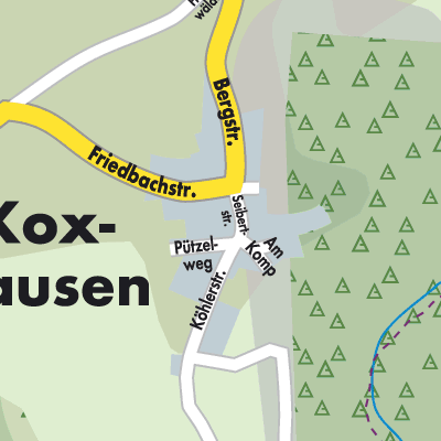 Stadtplan Koxhausen