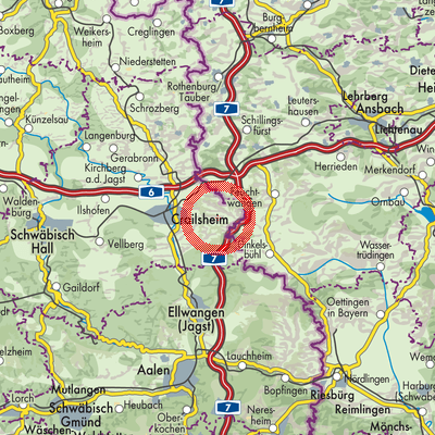 Landkarte Kreßberg