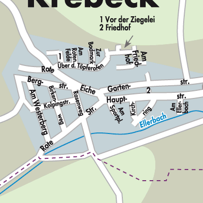Stadtplan Krebeck