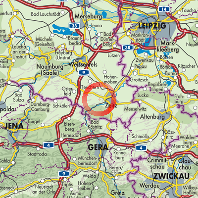 Landkarte Kretzschau