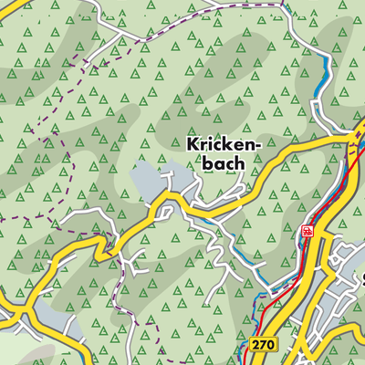 Übersichtsplan Krickenbach