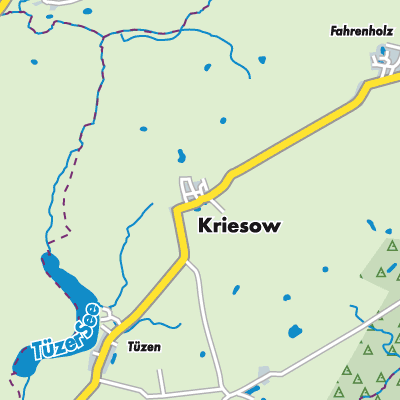 Übersichtsplan Kriesow