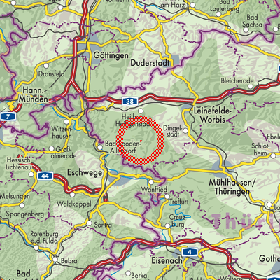 Landkarte Krombach