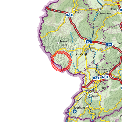 Landkarte Kruchten