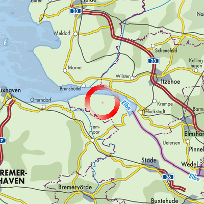 Landkarte Krummendeich