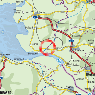 Landkarte Kudensee