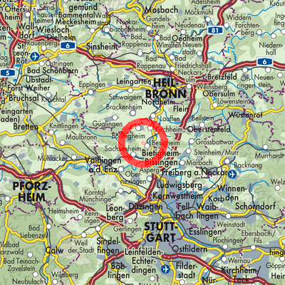 Landkarte Löchgau