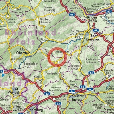 Landkarte Löllbach