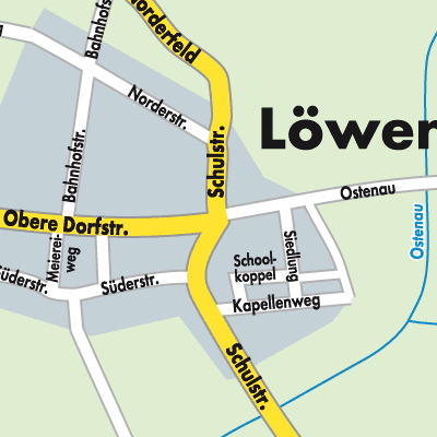 Stadtplan Löwenstedt