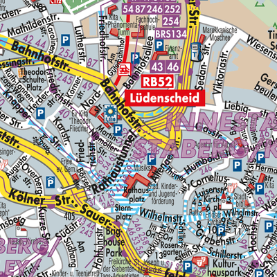 Stadtplan Lüdenscheid