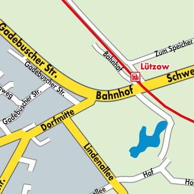 Stadtplan Lützow