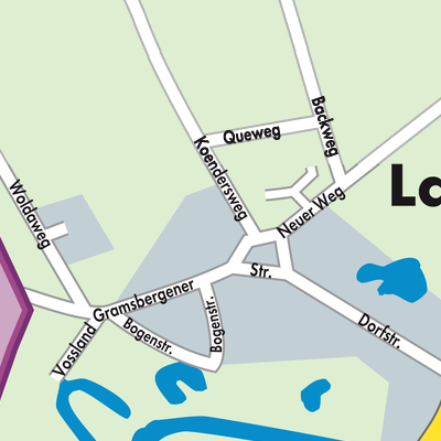 Stadtplan Laar