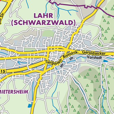 Übersichtsplan Lahr/Schwarzwald