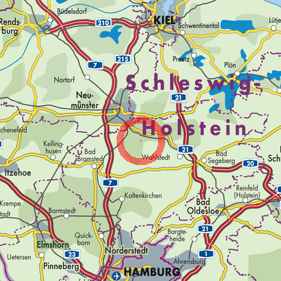Landkarte Latendorf