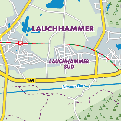 Übersichtsplan Lauchhammer