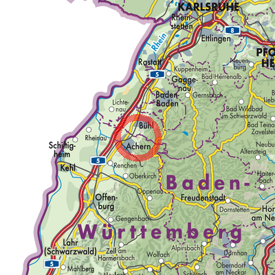 Landkarte Lauf