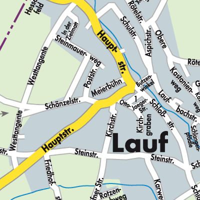 Stadtplan Lauf