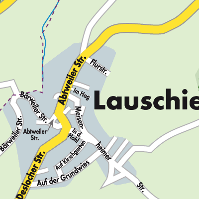 Stadtplan Lauschied