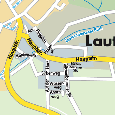 Stadtplan Lautzenhausen