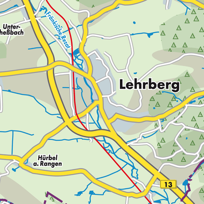 Übersichtsplan Lehrberg