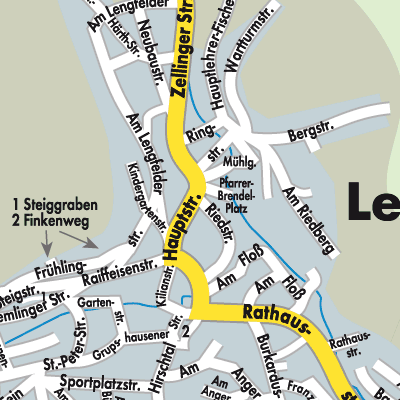 Stadtplan Leinach