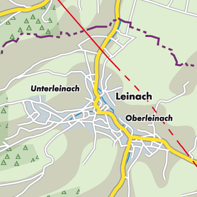 Übersichtsplan Leinach