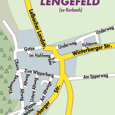Stadtplan Lengefeld