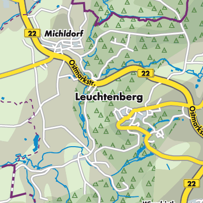 Übersichtsplan Leuchtenberg