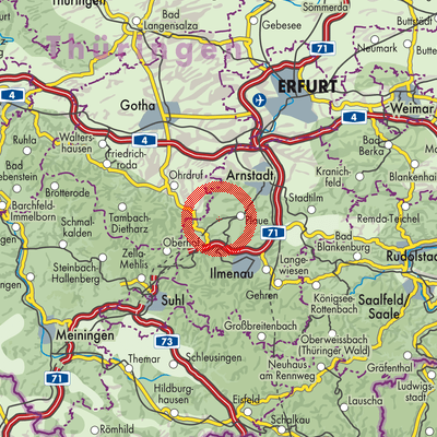 Landkarte Liebenstein