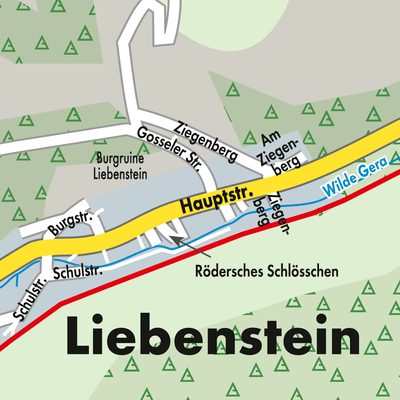 Stadtplan Liebenstein