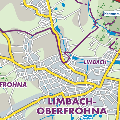 Übersichtsplan Limbach-Oberfrohna