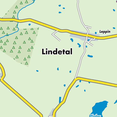 Übersichtsplan Lindetal