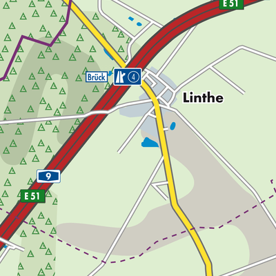 Übersichtsplan Linthe