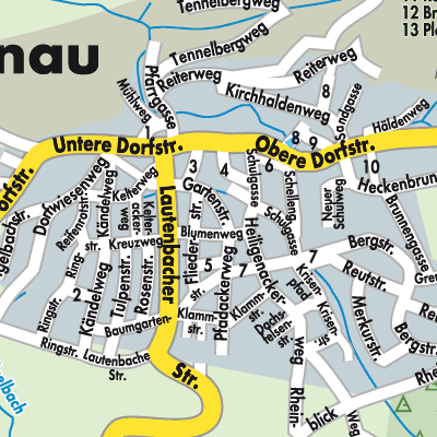 Stadtplan Loffenau
