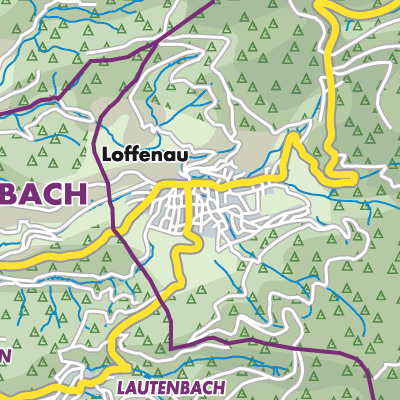 Übersichtsplan Loffenau