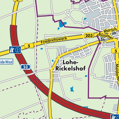Übersichtsplan Lohe-Rickelshof