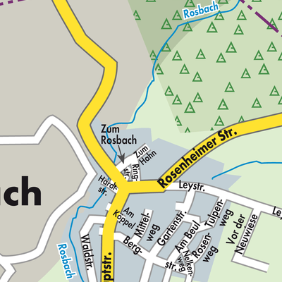 Stadtplan Luckenbach