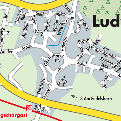 Stadtplan Ludwigschorgast
