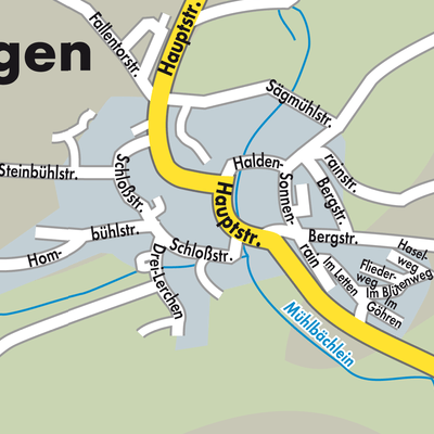 Stadtplan Mühlingen