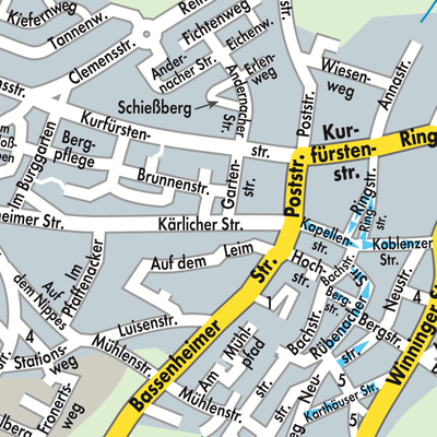 Stadtplan Mülheim-Kärlich