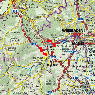 Landkarte Münster-Sarmsheim