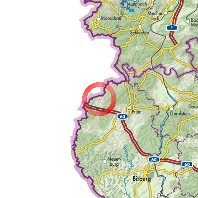 Landkarte Mützenich