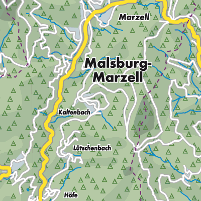 Übersichtsplan Malsburg-Marzell