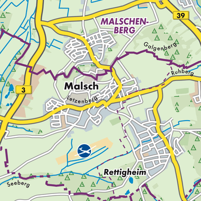 Übersichtsplan Malsch