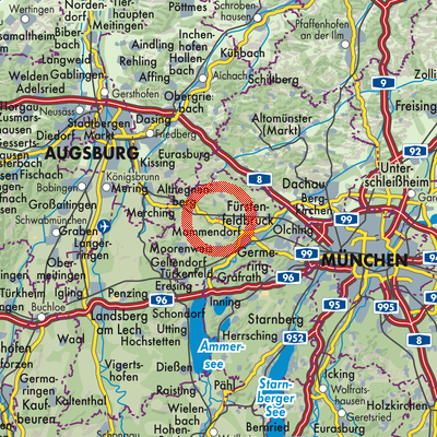 Landkarte Mammendorf