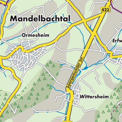 Übersichtsplan Mandelbachtal