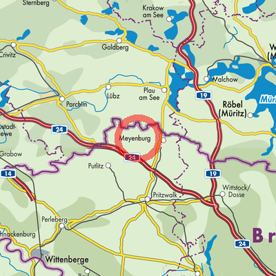 Landkarte Marienfließ